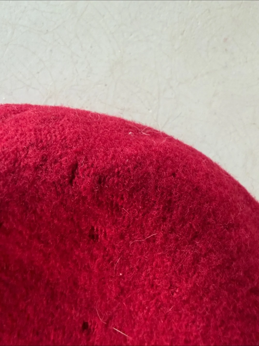 Vintage Classic Red Wool Beret